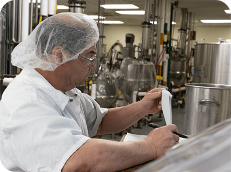 Employee working in lab
